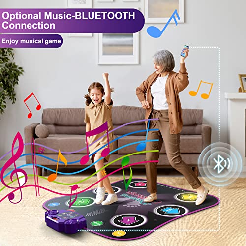Dance Mat Toys for 3-12 Year Old Kids, Electronic Dance Pad with L...