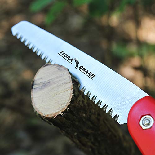 FLORA GUARD Folding Hand Saw, Camping/Pruning Saw with Rugged 7.7 ...