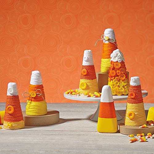 FloraCraft CraftFōM 2 Piece Cone 2.3 Inch x 4 Inch White