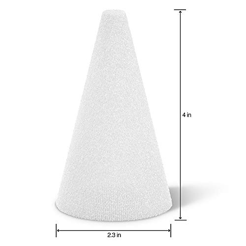 FloraCraft CraftFōM 2 Piece Cone 2.3 Inch x 4 Inch White