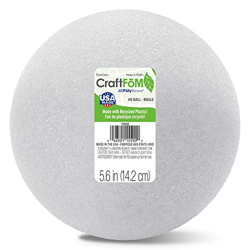 FloraCraft CraftFōM Ball 5.6 Inch White