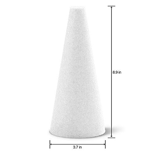 FloraCraft CraftFōM Cone 3.7 Inch x 8.9 Inch White