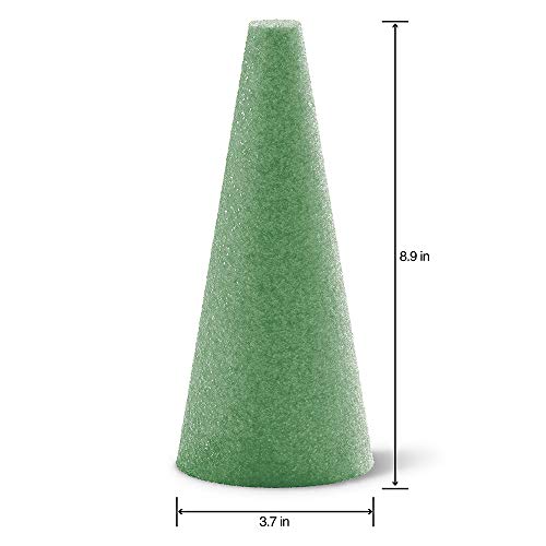 FloraCraft FloraFōM Cone 3.7 Inch x 8.9 Inch Green