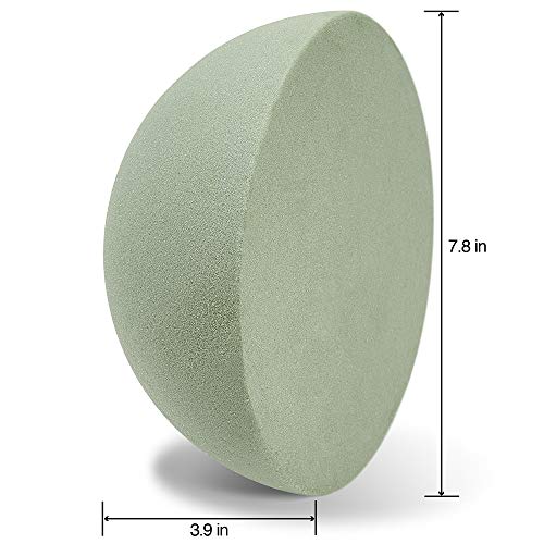 FloraCraft Floral Dry Foam Half Ball 7.8 Inch Green