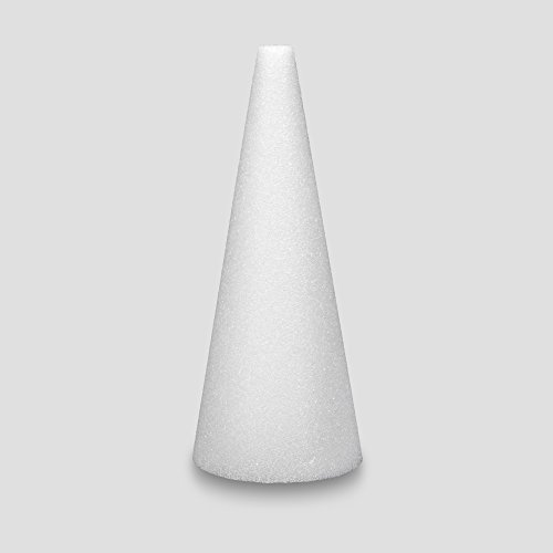 FloraCraft Foam Cone - 9 x 4 - White