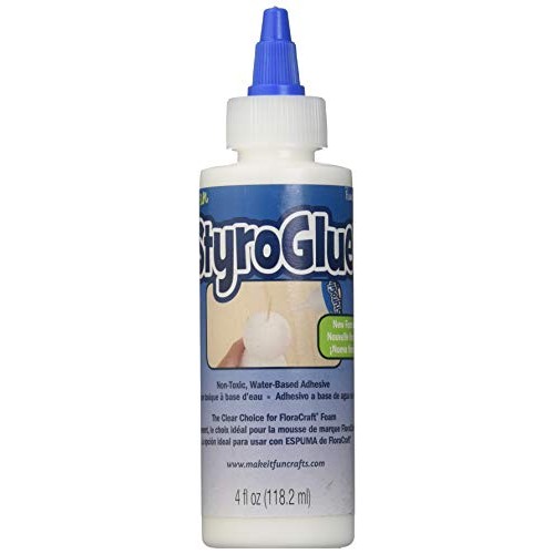 FloraCraft Non-Toxic Foam Glue 4 Ounce Clear
