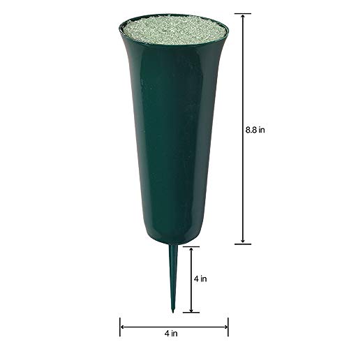 FloraCraft Plastic Cemetery Vase with FloraFōM and Removable Spike...
