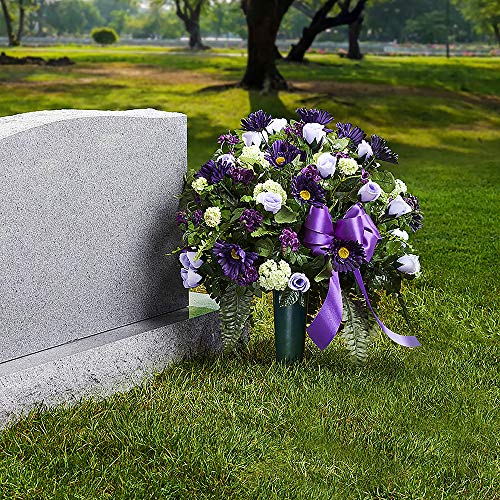 FloraCraft Plastic Cemetery Vase with FloraFōM and Removable Spike...