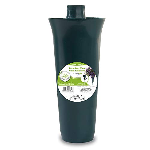 FloraCraft Plastic Cemetery Vase with FloraFōM and Removable Spike...