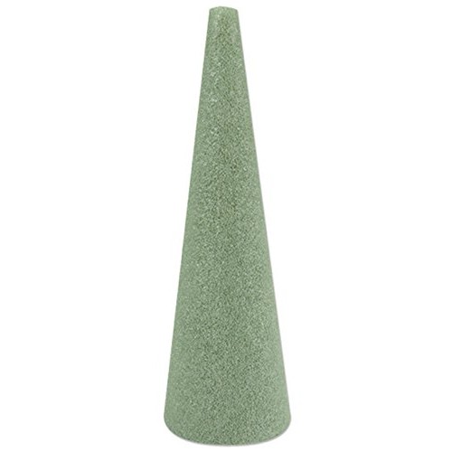 FloraCraft Styrofoam Cone: 12x4 Green