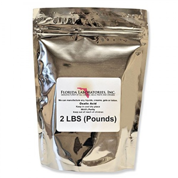 OXALIC ACID 99.6% 2 Lb. Deck, Crystals, Metal Cleaning- Rust Remov...