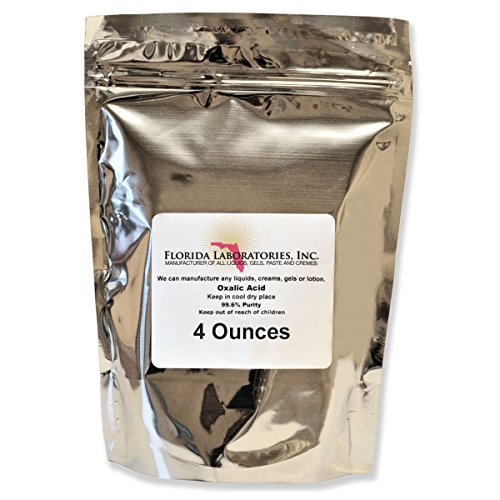 OXALIC ACID 99.6% 4 oz Ounces Deck, Crystals, Metal Cleaning- Ru...