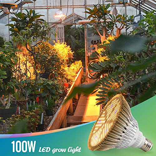 100W LED Plant Light Bulb - Flowlamp 150 LED Grow Light Bulb for I...