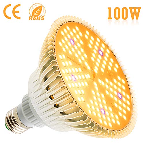 100W LED Plant Light Bulb - Flowlamp 150 LED Grow Light Bulb for I...