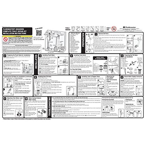 Fluidmaster 400ARHRKP10 PerforMAX Universal High Performance All i...