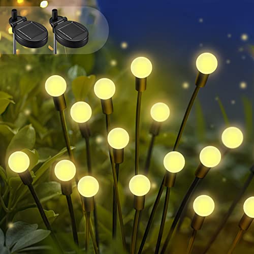 Solar Firefly Lights, Solar Outdoor Lights Garden Lights Outdoor W...