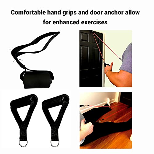 Fluxur Wellness Upgraded Pilates Bar with 4 Resistance Bands, Door...