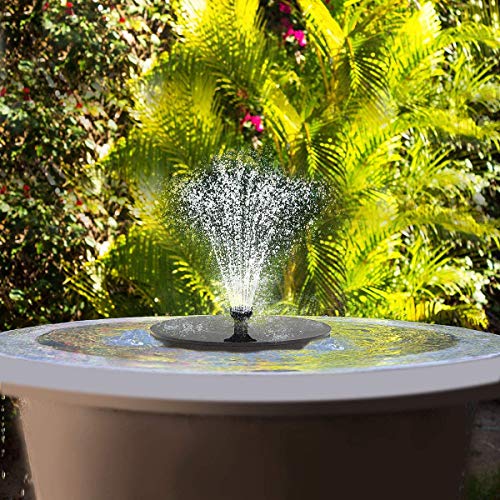 Solar Fountain Pump,Solar Bird Bath Fountain for Bird Bath, Pond, ...