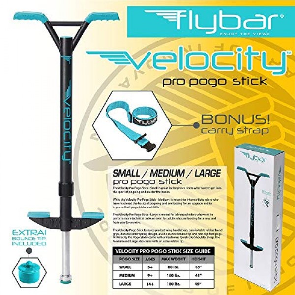 Flybar Velocity Pro Trick Pogo Stick for Kids & Adults - Comes in ...