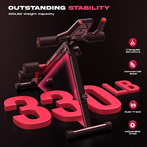 FLYBIRD Ab Workout Equipment, Adjustable Ab Machine Full Body Work...