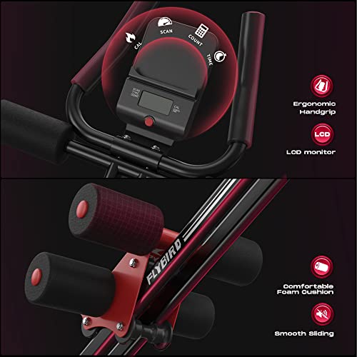 FLYBIRD Ab Workout Equipment, Adjustable Ab Machine Full Body Work...