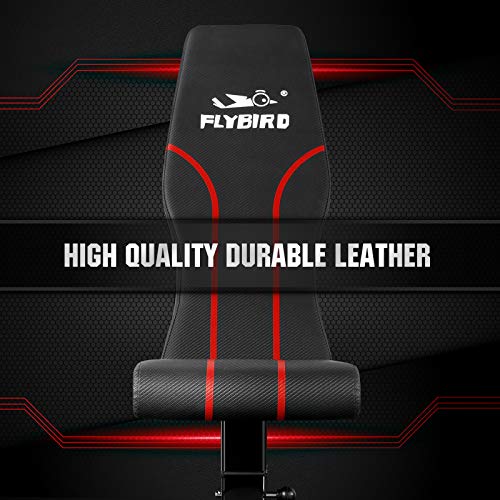 FLYBIRD Adjustable Bench,Utility Weight Bench for Full Body Workou...