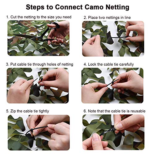 FLYEGO Military Camo Netting, Camouflage Tarp Mesh Net,unting Blin...