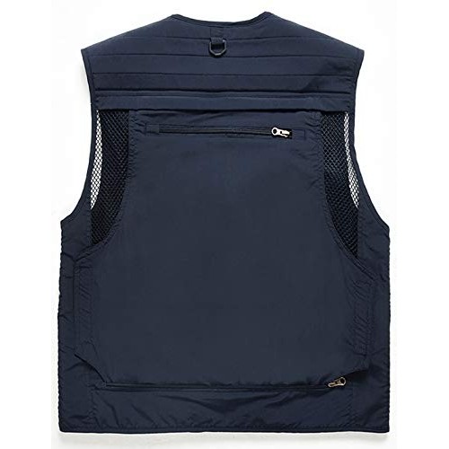 Flygo Mens Casual Lightweight Outdoor Travel Fishing Vest Jacket ...