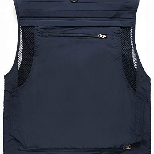 Flygo Mens Casual Lightweight Outdoor Travel Fishing Vest Jacket ...