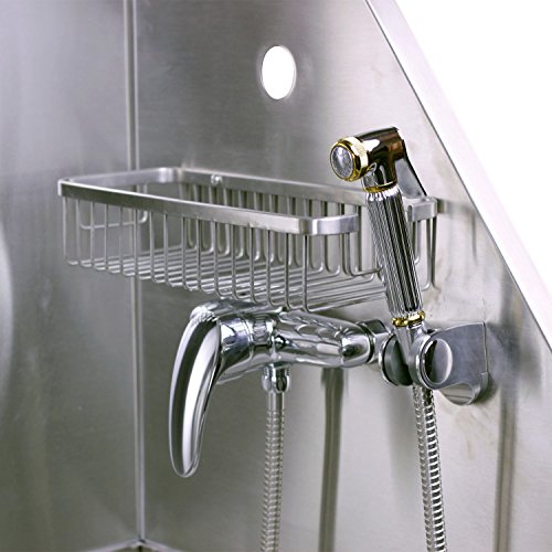 Flying Pig Grooming 50 Stainless Steel Pet Dog Bath Tub with Fauc...