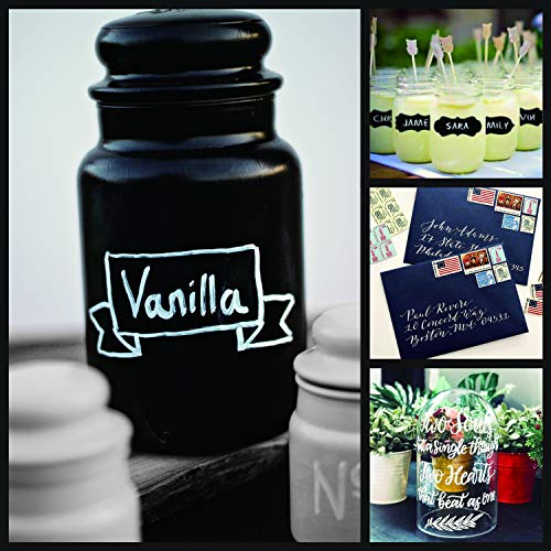 White Paint Pen, 6 Pack 0.7mm Acrylic White Permanent Marker White...