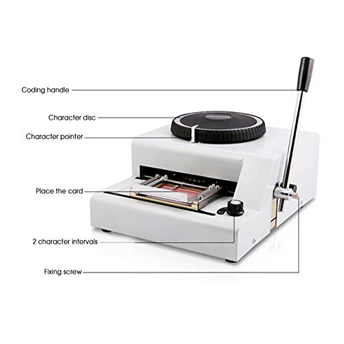 Manual Embosser Machine Card PVC Card Embosser, 72 Character Card ...