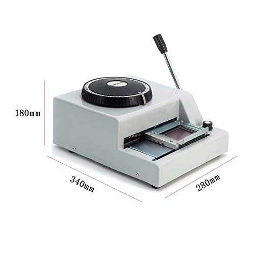 Manual Embosser Machine Card PVC Card Embosser, 72 Character Card ...