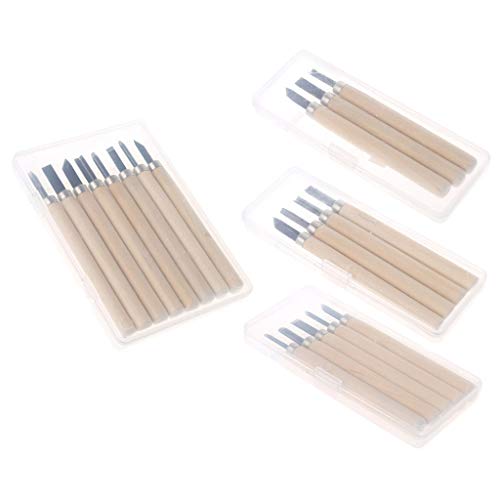 Fmingdou 3/4/5/8 Pcs Knife Woodcut DIY Tools Set for Wood Carving ...