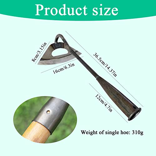 FmnyYaid Garden Hoe All-Steel Hardened Hollow Hoe, Sharp Durable G...