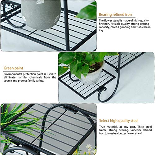 3 Tier Metal Plant Stand, Potted Plant Display Rack, Planter Shelf...