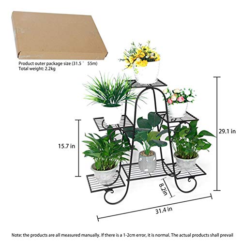3 Tier Metal Plant Stand, Potted Plant Display Rack, Planter Shelf...