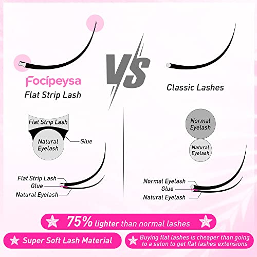 Mink Lashes Natural Look False Eyelashes Fluffy Flat Eyelashes 3D ...