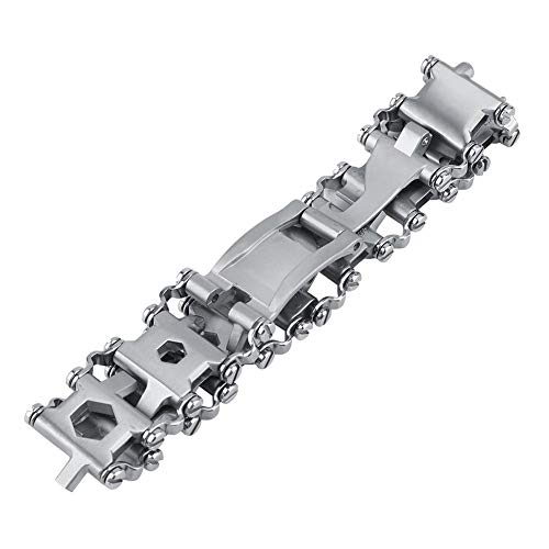 Multi Tool Bracelet,29 in 1 Stainless Steel Tread Chains,Portable ...