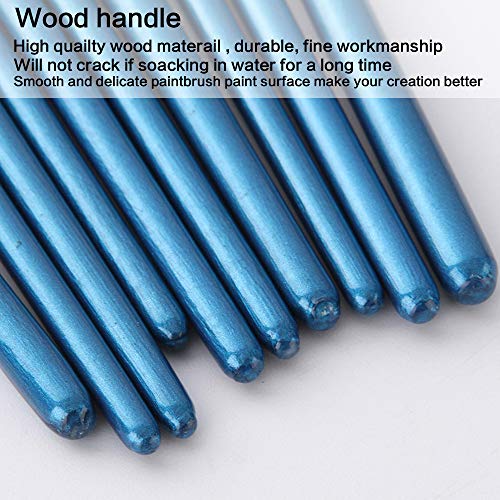 Foeran Paint Brushes Set,3 Pack 30 Pcs Round Pointed Tip Paint Bru...