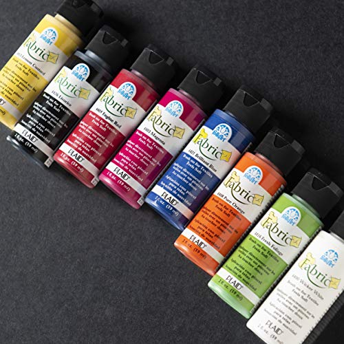 FolkArt Brush on Fabric Paint Beginner Set 2-Ounce, FAB8SET
