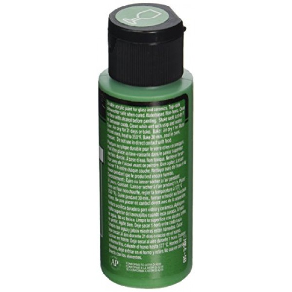 FolkArt Enamel Glass & Ceramic Paint in Assorted Colors 2 oz, 40...