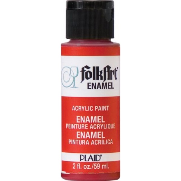 FolkArt Enamel Glass & Ceramic Paint in Assorted Colors 2 oz, 40...