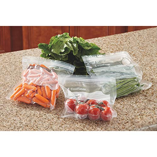 FoodSaver 1-Quart BPA-Free Multilayer Construction Vacuum Zipper B...