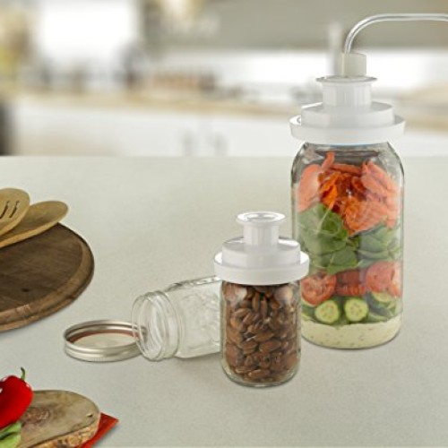 FoodSaver Regular Sealer and Accessory Hose Wide-Mouth Jar Kit, 9....