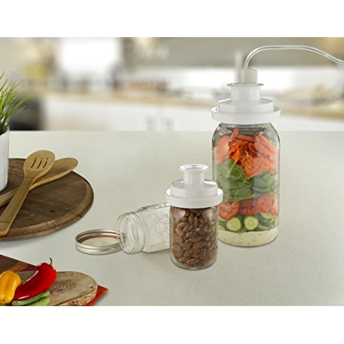 FoodSaver Regular Sealer and Accessory Hose Wide-Mouth Jar Kit, 9....
