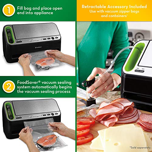 FoodSaver V4400 2-in-1 Vacuum Sealer Machine with Automatic Bag De...