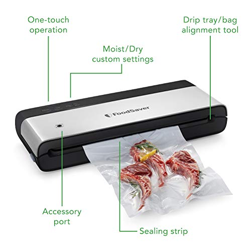 FoodSaver VS0150 Sealer PowerVac Compact Vacuum Sealing Machine, V...