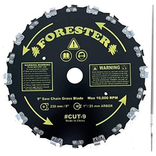 Forester Chainsaw Tooth 9 Brush Blade with 3/16 Round File 2 Pie...