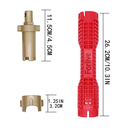 Faucet and Sink Installer,（8-in-1）Multi-purpose Wrench Plumbing ...